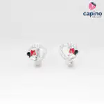 Pendientes para niñas Minnie Mouse de plata Smokey
