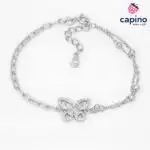 Pulsera de plata mariposa Victoria