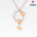 Collar mariposa de plata Leikaro