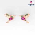 Pendientes de plata colibrí Parina