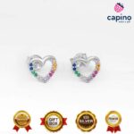 Pendientes de plata corazón Severino - 1