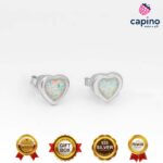 Pendientes de plata corazón Tonino - 1