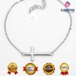 Pulsera de plata cruz Alessandra - 1
